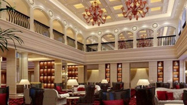 Luxury Blue Horizon Hotel Dongying Restoran gambar