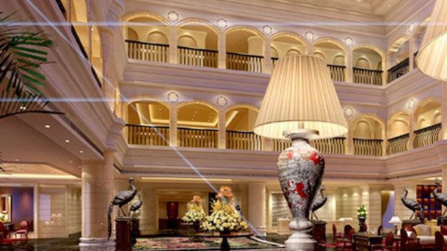Luxury Blue Horizon Hotel Dongying Dalaman gambar